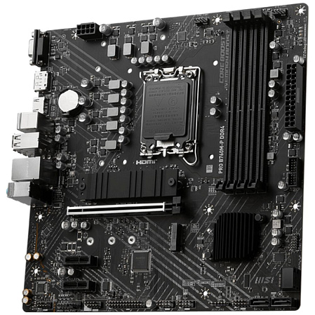 Материнская плата MSI Pro B760M-P DDR4 B760 Socket-1700 4xDDR4, 4xSATA3, 2xM.2, 1xPCI-E16x, 1xUSB3.2, 1xUSB3.2 Type C, D-Sub, DP, HDMI, Glan, mATX