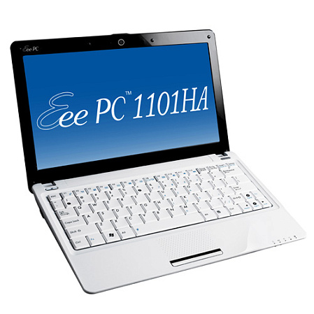 Нетбук Asus EEE PC 1101HA Atom-Z520/2/250/11,6"/WiFi/BT/Win 7 Starter/White