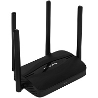 Беспроводной маршрутизатор Mercusys MR25BE, Wi-Fi 7 802.11be 3568Мбит/с, 2.4+5ГГц, 3xGLAN, 1xGWAN чёрный