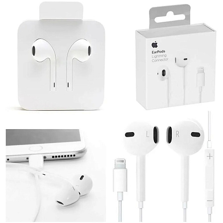 Гарнитура Apple EarPods with Lightning Connector White