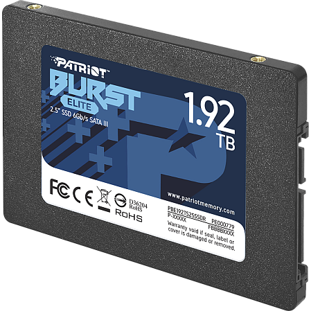 Внутренний SSD-накопитель 1920Gb Patriot Memory Burst Elite PBE192TS25SSDR SATA3 2.5"