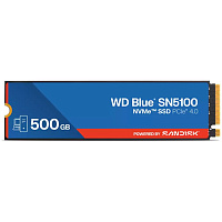 Внутренний SSD-накопитель 500Gb Western Digital Blue SN5100 (WDS500G5B0E) M.2 2280 PCIe NVMe 4.0 x4