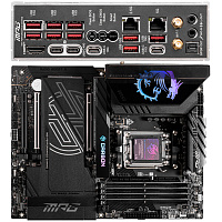 Материнская плата MSI MPG X870E Carbon WiFi Socket-AM5 AMD X870E 4xDDR5, 4xSATA3, RAID, 4xM.2, 3xPCI-E16x, 9xUSB3.2, 2xUSB3.2 Type C, DP, HDMI, WiFi, 2xGlan, ATX Ret