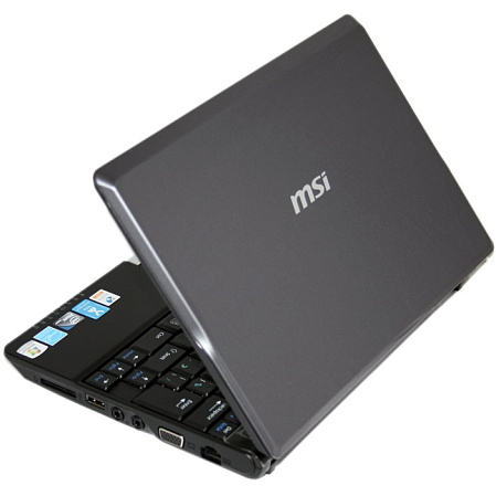 Нетбук MSI Wind U120-024RU/Atom N270/1Gb/250Gb/W7 Starter/10"/Wimax Gray-Black