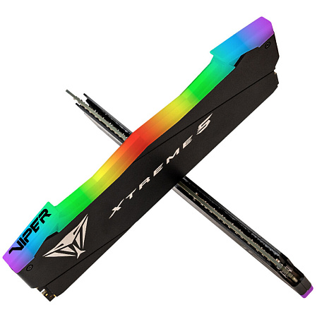 Модуль памяти DIMM 48Gb 2х24Gb DDR5 PC64000 8000MHz Patriot Memory Viper Xtreme 5 RGB Black (PVXR548G80C38K)
