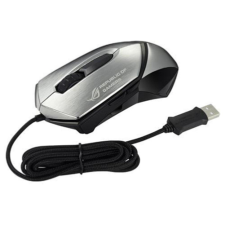 Мышь ASUS GX1000 Eagle Eye Mouse Silver-Black USB