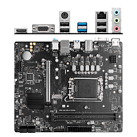 Материнская плата MSI Pro H610M-E DDR4 H610 Socket-1700 2xDDR4, 4xSATA3, 1xM.2, 1xPCI-E16x, 2xUSB3.2, D-Sub, HDMI, Glan, mATX