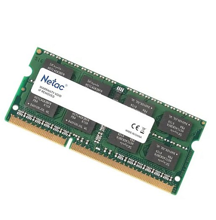 Модуль памяти SO-DIMM DDR3L 4Gb PC12800 1600Mhz Netac