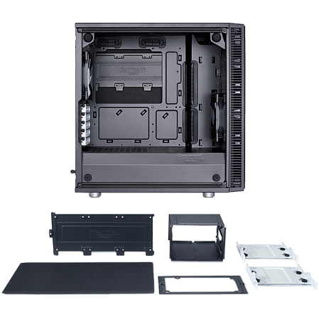 Корпус MicroATX Minitower Fractal Design Mini C TG Black