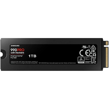 Внутренний SSD-накопитель 1000Gb Samsung 990 Pro with Heatsink (MZ-V9P1T0CW) M.2 2280 PCI-E 4.0 x4