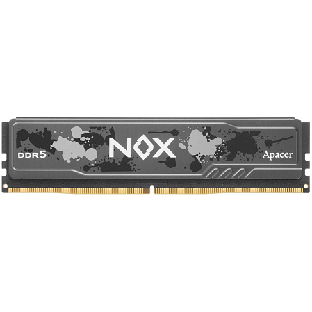 Модуль памяти DIMM 16Gb DDR5 PC44800 5600MHz Apacer NOX Black Gaming (AH5U16G56C522MBAA-1)
