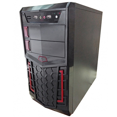 Корпус MicroATX Miditower 3Cott Ultron 3C-MATX-XH1B 500W Black