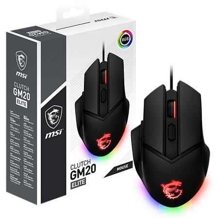 Мышь MSI Clutch GM20 Elite Black проводная