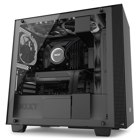 Корпус MicroATX Miditower NZXT H400i Smart CA-H400W-BR Black/Red