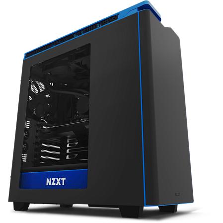 Корпус ATX Miditower NZXT H440 Window CA-H442W-M4 Black/Blue