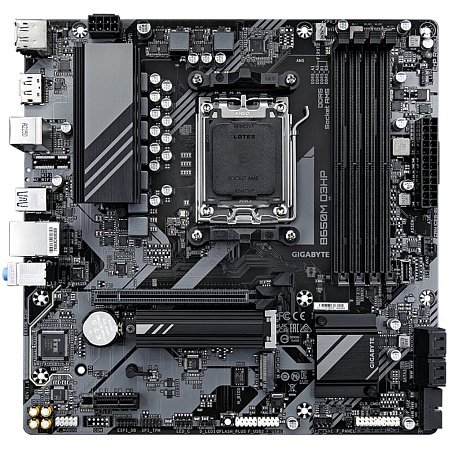 Материнская плата Gigabyte B650M D3HP Socket-AM5 AMD B650 4xDDR5, 4xSATA3, RAID, 2xM.2, 1xPCI-E16x, 3xUSB3.2, 1xUSB3.2 Type C, 2xDP, HDMI, 2.5Glan, mATX Ret