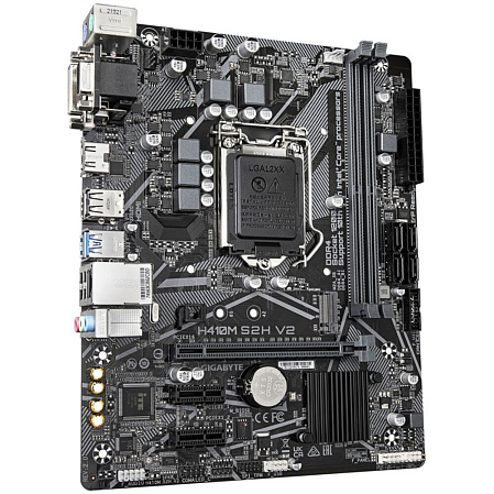 Материнская плата Gigabyte H410M S2H V2 2.1 Q470 Socket-1200 2xDDR4, 4xSATA3, 1xM.2, 1xPCI-E16x, 2xUSB3.2, D-Sub, DVI-D, HDMI, Glan, mATX