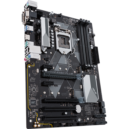 Материнская плата ASUS Prime B360-Plus B360 Socket-1151v2 4xDDR4, 6xSATA3, RAID, 2xM.2, 2xPCI-E16x, 4xUSB3.1, D-Sub, DVI-D, HDMI, Glan, ATX