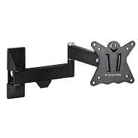 Кронштейн наклонно-поворотный Kromax CASPER-104 10-32' до 25кг Vesa до 100x100 черный