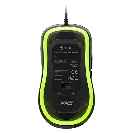 Мышь Sharkoon Shark Force Pro Green проводная