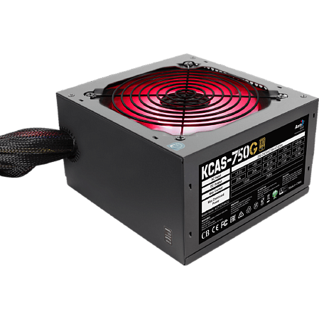 Блок питания 750W AeroCool (KCAS-750G RGB LED)