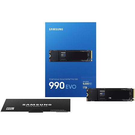 Внутренний SSD-накопитель 1000Gb Samsung 990 Evo (MZ-V9E1T0BW) M.2 2280 PCI-E 4.0 x4 (5.0 x2)