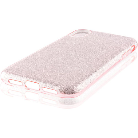 Чехол для Apple iPhone Xr Brosco Shine, накладка, розовый