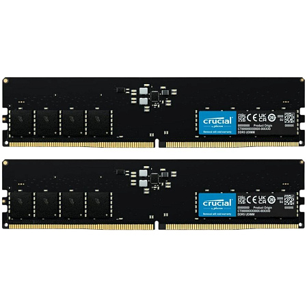 Модуль памяти DIMM 64Gb 2x32Gb DDR5 PC44800 5600MHz Crucial (CT2K32G56C46U5)