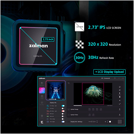 Система водяного охлаждения Zalman Alpha2 A36 DS Black ARGB (S1150/1155/S1151/1200/1700/1851, AM4, AM5)