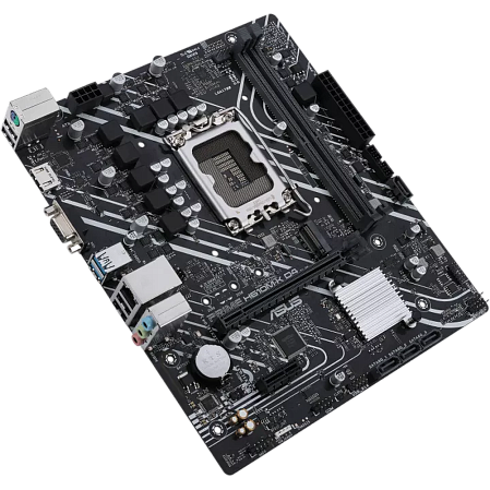 Материнская плата ASUS Prime H610M-K D4 H610 Socket-1700 2xDDR4, 4xSATA3, 1xM.2, 1xPCI-E16x, 2xUSB3.2, D-Sub, HDMI, Glan, mATX