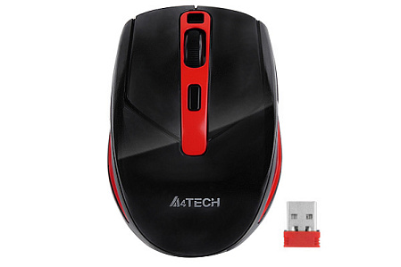 Мышь беспроводная A4Tech G11-590FX-2 Black/Red беспроводная