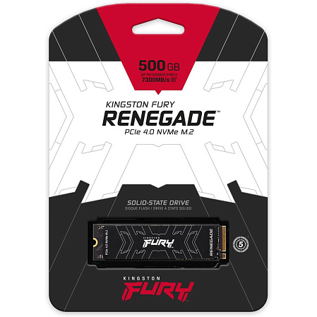 Внутренний SSD-накопитель 500Gb Kingston Fury Renegade SFYRS/500G M.2 2280 PCIe NVMe 4.0 x4