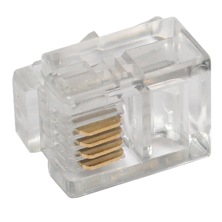 RJ11 (RJ14) коннектор 6p4c телефонный