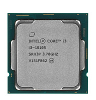 Процессор Intel Core i3-10105 3.7ГГц, (Turbo 4.4ГГц), 4-ядерный, L3 6МБ, LGA1200, OEM