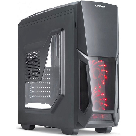 Корпус ATX Miditower Crown CMC-GS04 black