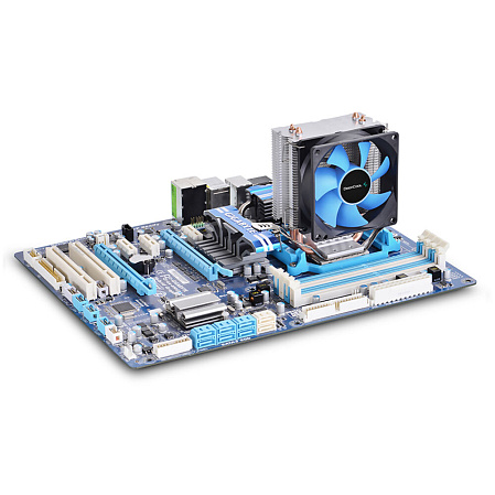 Охлаждение CPU Cooler for CPU Deepcool Ice Edge Mini FS V2.0 775/1156/1155/1150/1151/1200/FM2/FM1/AM4/AM3+/AM3/AM2+/AM2/940/939/754 TDP 95W, 2 Heat-Pipe, RET