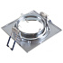ЭРА C0043661 KL2A CH MR16 12V/220V 50W хром, квадрат, поворотный