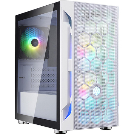 Корпус MicroATX Minitower Silverstone Fara H1M Pro TG SST-FAH1MW-PRO White