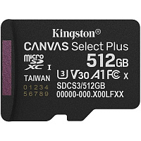 Карта памяти Micro SecureDigital 512Gb Kingston Canvas Select Plus (SDCS3/512GBSP)