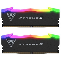 Модуль памяти DIMM 32Gb 2х16Gb DDR5 PC60800 7600MHz Patriot Memory Viper Xtreme 5 RGB (PVXR532G76C36K)