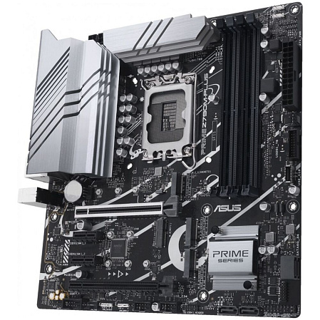 Материнская плата ASUS Prime Z790M-Plus Z790 Socket-1700 4xDDR5, 4xSATA3, RAID, 3xM.2, 2xPCI-E16x, 5xUSB3.2, 1xUSB3.2 Type C, DP, HDMI, Glan, mATX