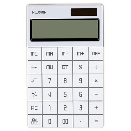Калькулятор Deli Nusign ENS041WHITE белый 12-разр.