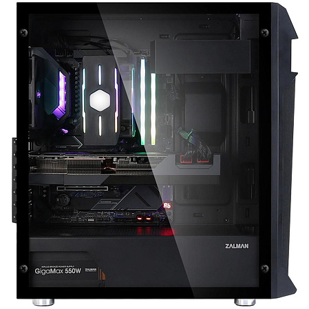 Корпус ATX Miditower Zalman Z1 Plus Black