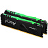 Модуль памяти DIMM 64Gb 2х32Gb DDR4 PC25600 3200MHz Kingston Fury Beast RGB Black (KF432C16BB2AK2/64)