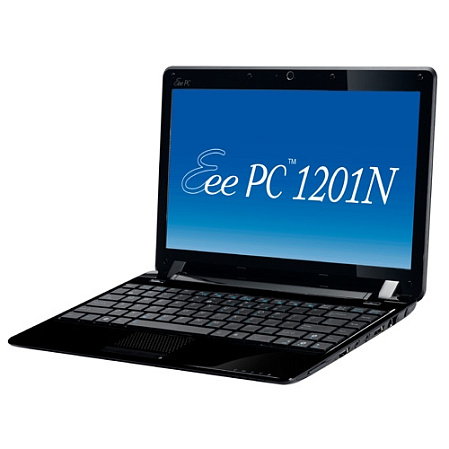 Нетбук Asus EEE PC 1201N black Atom-N330/2Gb/250Gb/NVidia ION/WiFi/BT/cam/12.1"(1366x768)/Win7 Starter