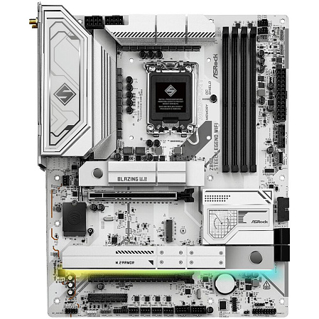 Материнская плата ASRock Z890 Steel Legend WiFi Z890 Soc-1851 4xDDR5, 4xSATA3, RAID, 4хM.2, 3xPCI-E16x, 6xUSB3.2, 2xUSB3.2 Type C, DP, HDMI, WiFi 2.5Glan, ATX