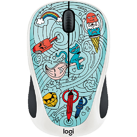 Мышь Logitech M238 Doodle Collection Bae-Bee Blue