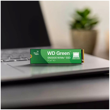 Внутренний SSD-накопитель 500Gb Western Digital Green SN3000 (WDS500G4G0E) M.2 2280 PCIe NVMe 4.0 x4