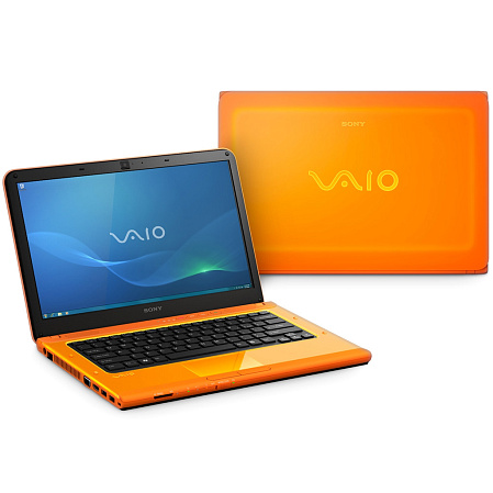 Ноутбук Sony VPC-CA2S1R/D i3-2310/4G/500/DVD/bt/HD 6630/cam/14"/Win7 HP64 Orange