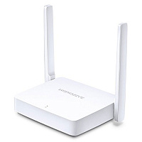 Беспроводной маршрутизатор Mercusys MW301R, Wi-Fi 4 802.11b/g/n, 300Мбит/с, 2.4ГГц, 2xLAN, 1xWAN белый